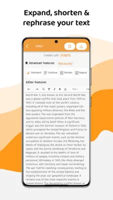 AI Content Writer – Chatbot android App screenshot 1